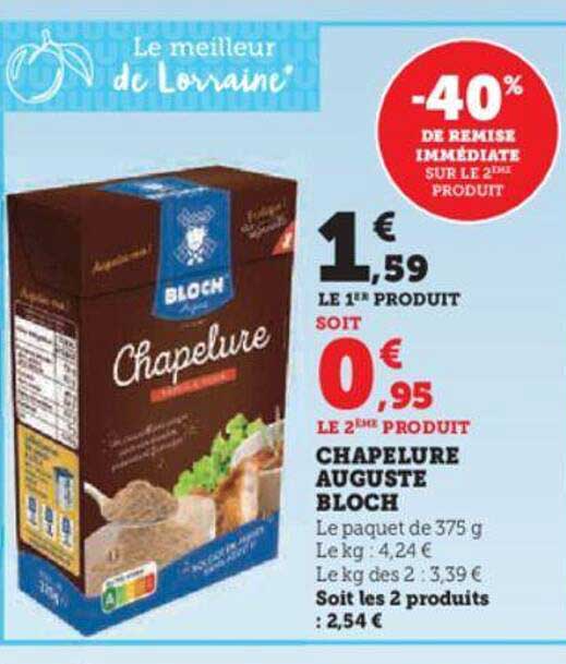 chapelure auguste bloch