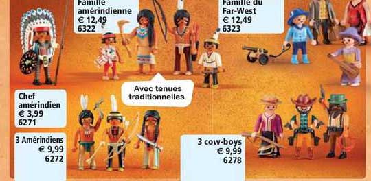 chef amérindien, 3 amérindiens, famille amérindienne, 3 cow-boys, famille du far-west