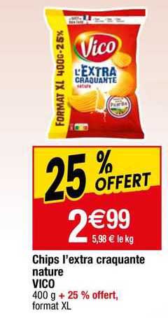 chips i'extra craquante nature vico