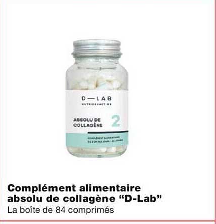 complément alimentaire absolu de collagène "d-lab"
