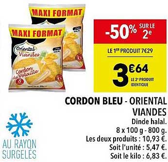Cordon Bleu - Oriental Viandes