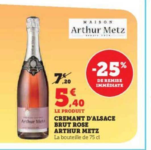 crémant d'alsace brut rosé arthur metz