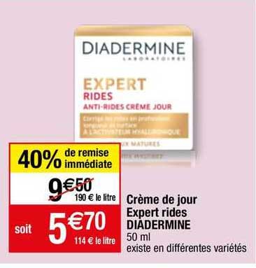 creme de jour expert rides diadermine