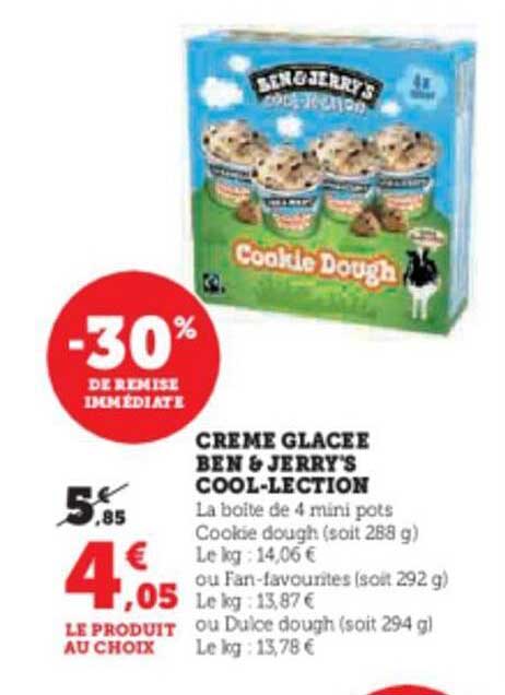 crème glacée ben & jerry's cool-lection
