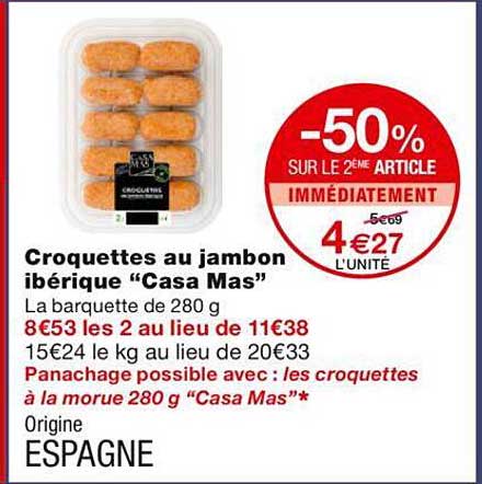 croquettes au jambon ibérique "casa mas"