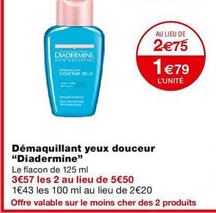Démaquillant Yeux Douceur "diadermine"