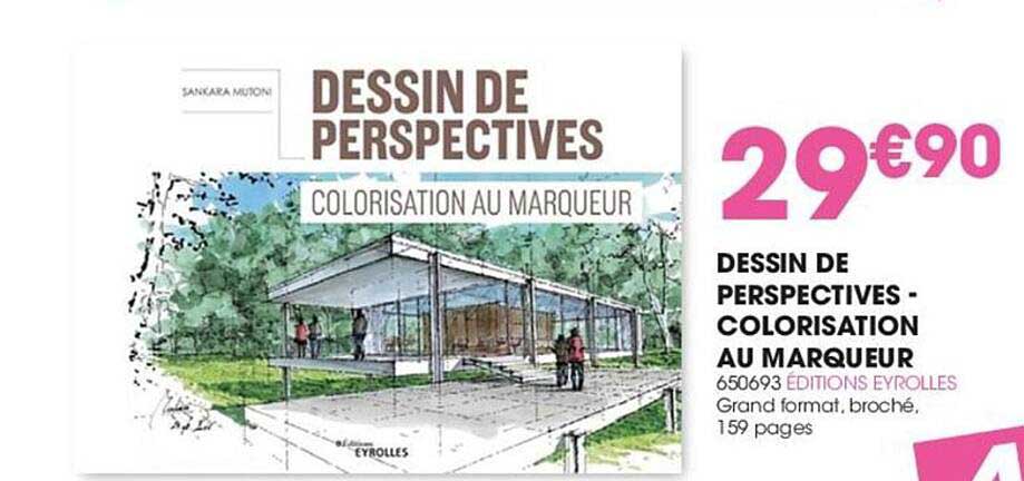 dessin de perspectives - coloration au marqueur éditions eyrolles