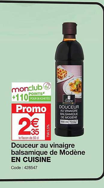Douceur Au Vinaigre Balsamique De Modene En Cuisine
