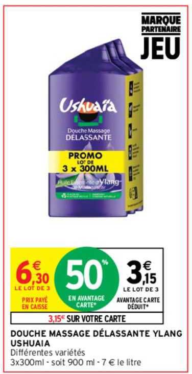 douche massage délassante ylang ushuaïa