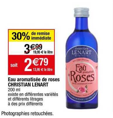 eau aromatisee de roses christian lenart