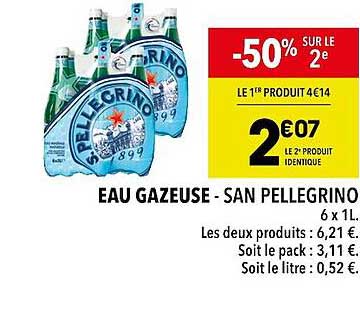 eau gazeuse - san pellegrino