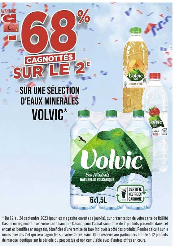 eaux minérales volvic