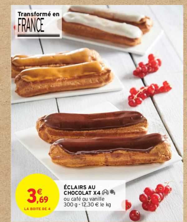 éclairs Au Chocolat X4
