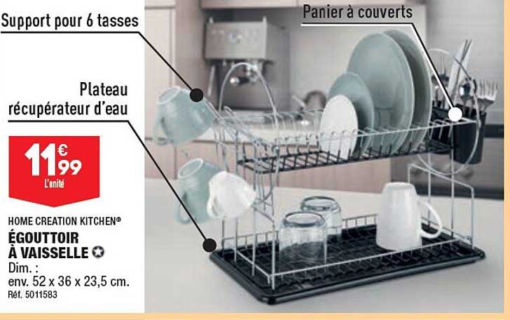 égouttoir à Vaisselle Home Création Kitchen
