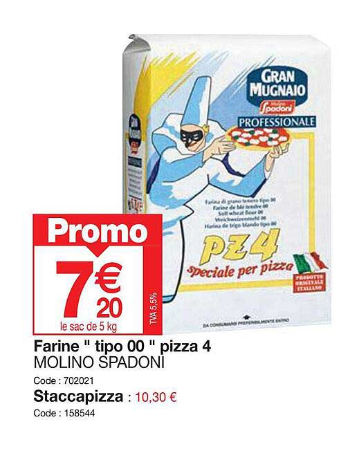 farine "tipo 00" pizza 4 molino spadoni