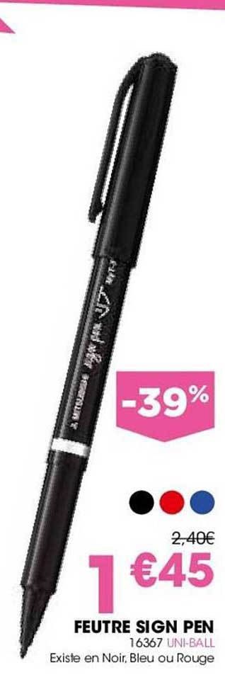feutre sign pen uni-ball
