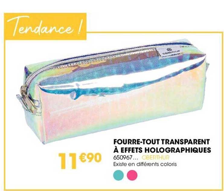 Fourre-tout Transparent à Effets Holographiques
