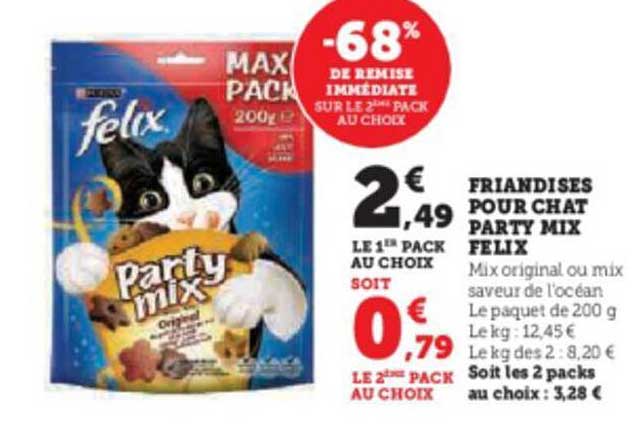 Friandises Pour Chat Party Mix Felix