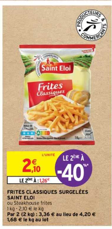 frites classiques surgelées saint éloi