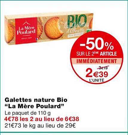 galettes nature bio "la mère poulard"
