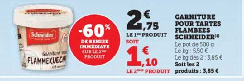 Garniture Pour Tartes Flambées Schneider