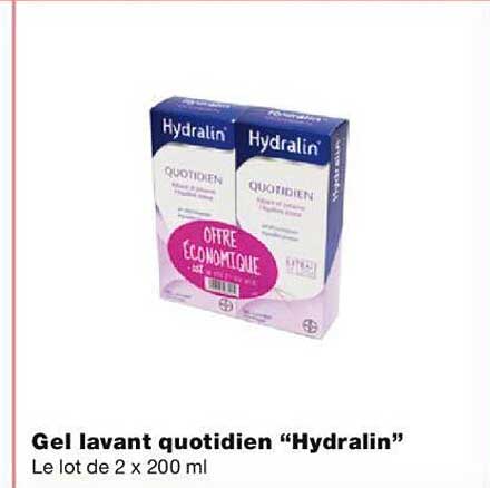 gel lavant quotidien "hydralin"