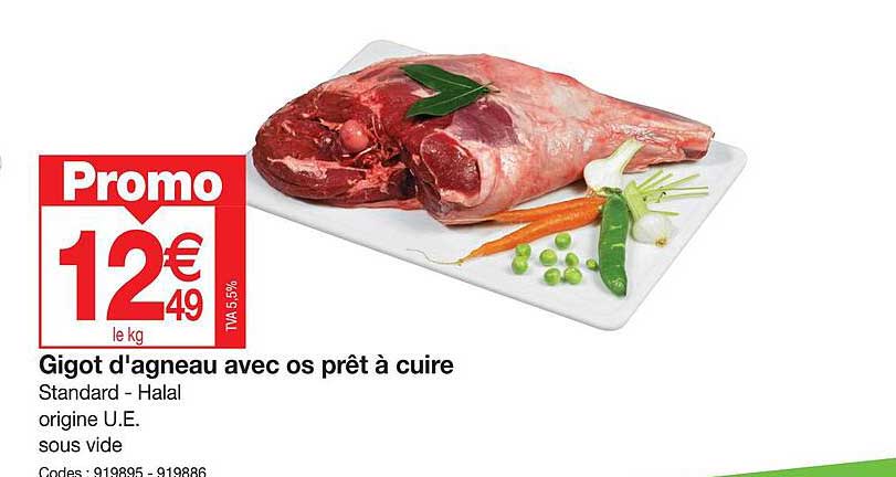 gigot d'agneau avec os pret a cuire