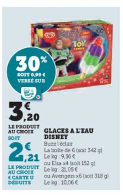Glaces à L'eau Disney