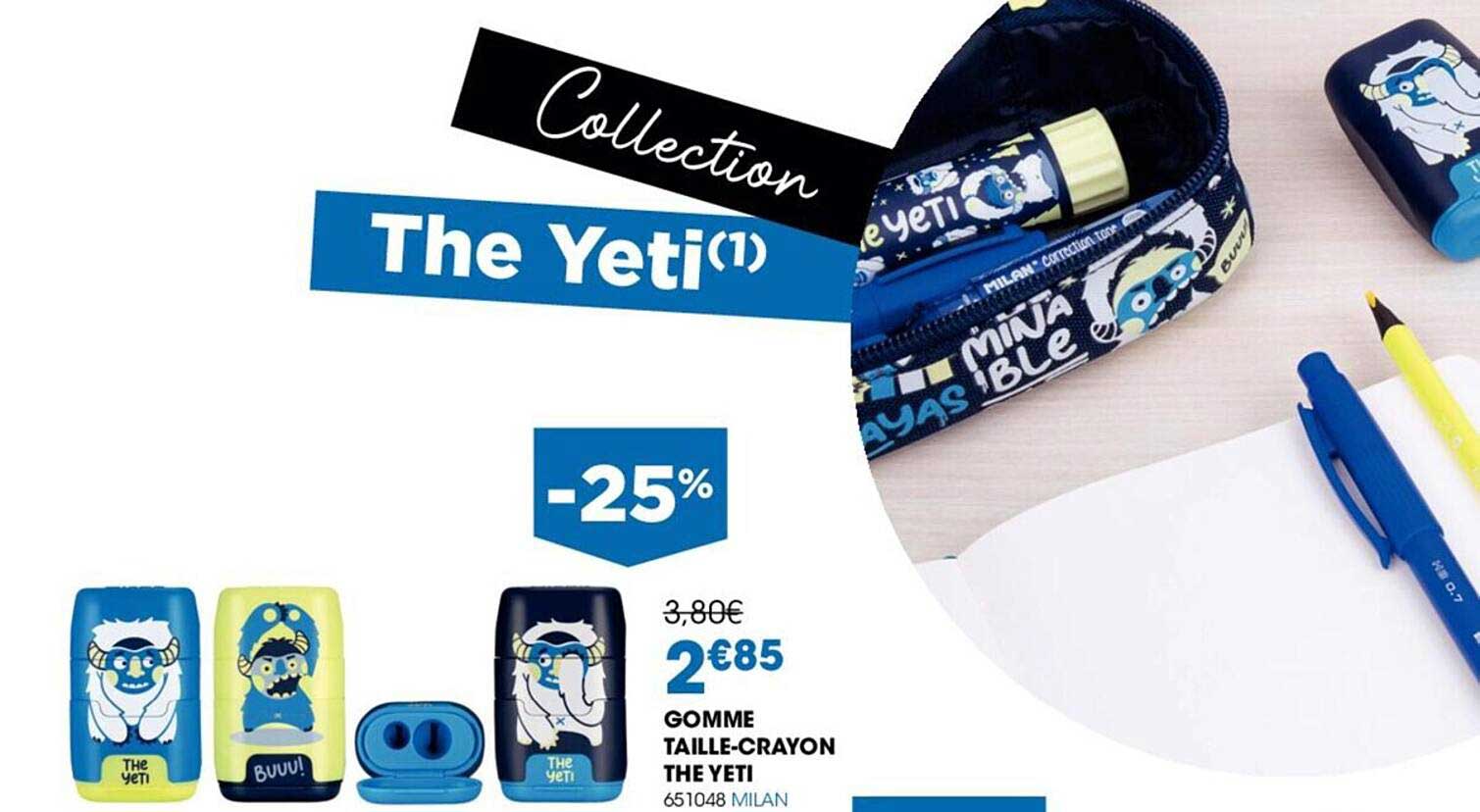gomme taille-crayon the yeti