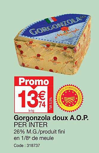 gorgonzola doux a.o.p. per inter