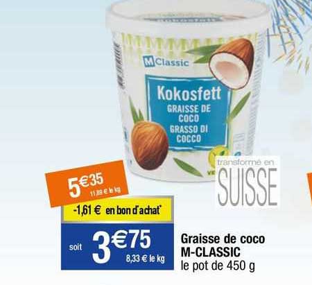 Graisse De Coco M-classic
