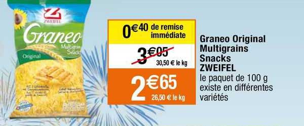 graneo original multigrains snacks sweifel
