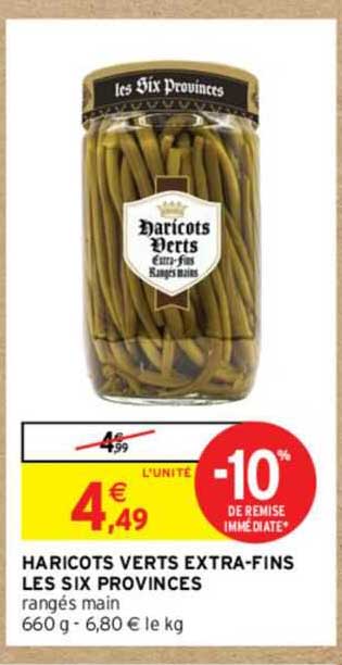haricots verts extra-fins les six provinces