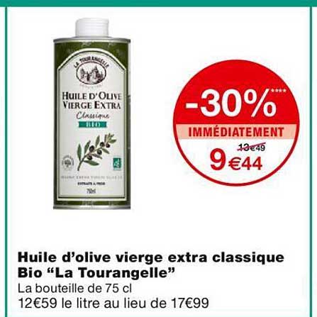 huile d'olive vierge extra classique bio "la tourangelle"