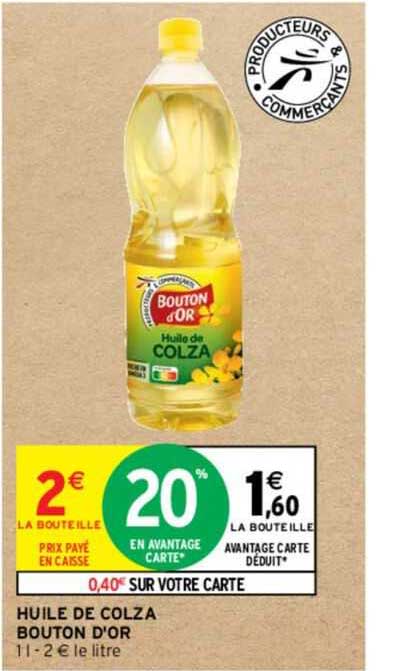 Huile De Colza Bouton D'or