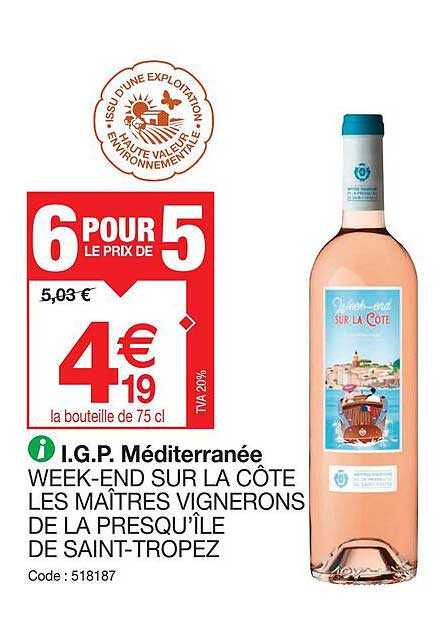 i.g.p. méditerranée week-end sur la côte les maîtres vignerons de la presqu'île de saint-tropez