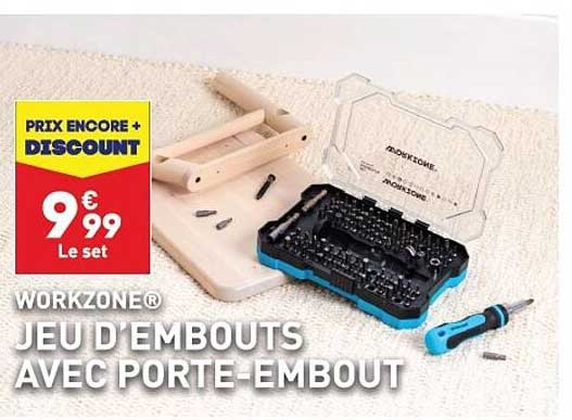 jeu d'embouts avec porte-embout workzone