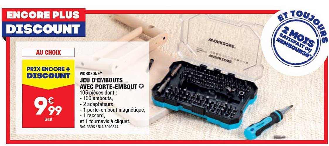 jeu d'embouts avec porte-embout workzone