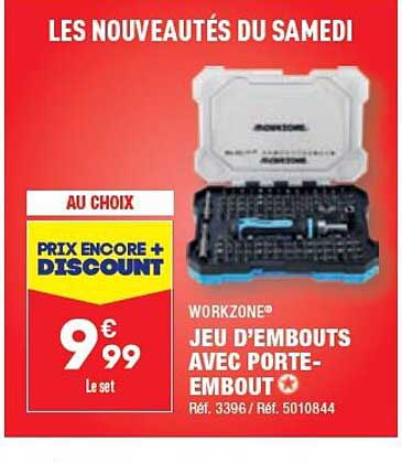 jeu d'embouts avec porte-embout workzone