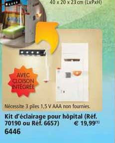 kit d'éclairage pour hôpital