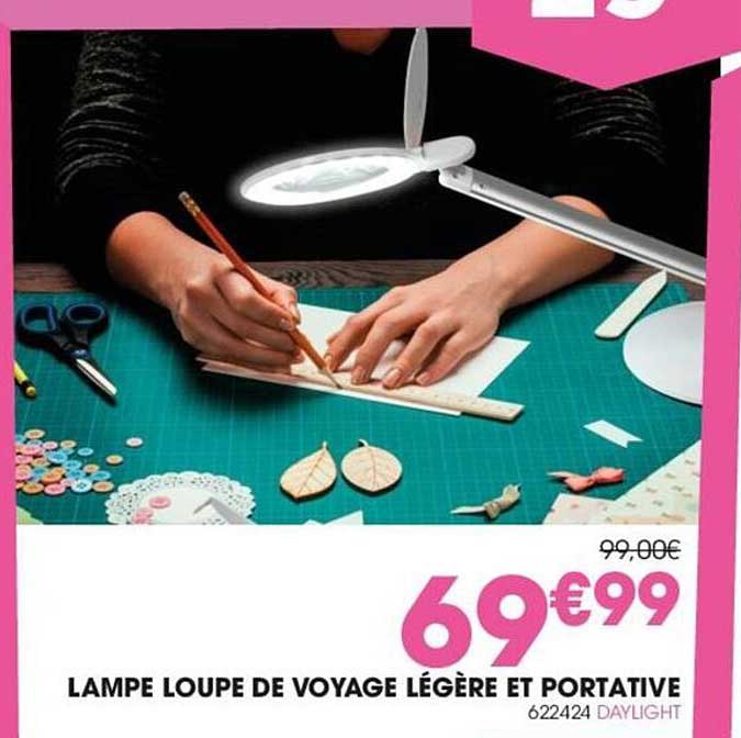 lampe loupe de voyage légère et portative daylight