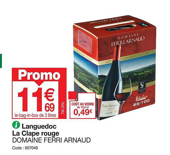 Languedoc La Clape Rouge Domaine Ferri Arnaud
