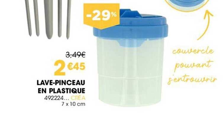 Lave-pinceau En Plastique Créa