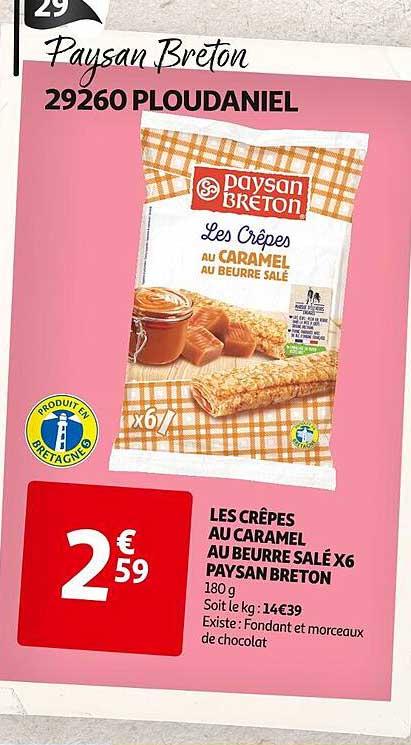 Les Crêpes Au Caramel Au Beurre Salé X 6 Paysan Breton