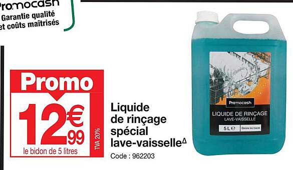 liquide de rincage special lave-vaisselle