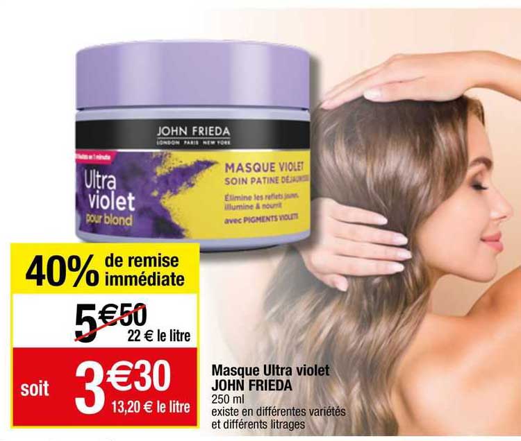 masque ultra violet john frieda
