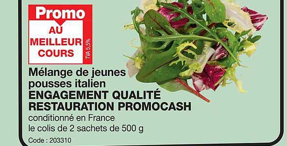 melange de jeunes pousses italien engagement qualite restaurantion promocash