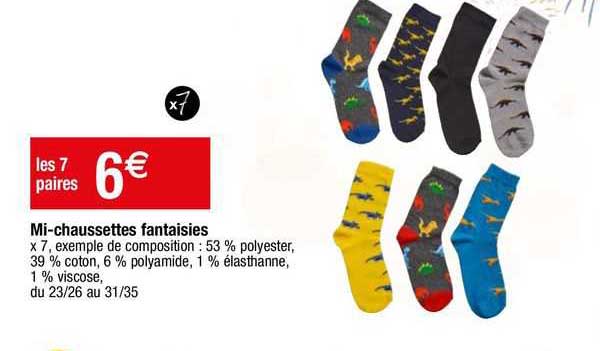 mi-chaussettes fantaisies