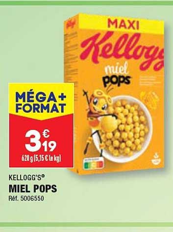 miel pops kellogg's