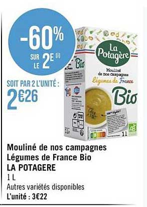 mouliné de nos campagnes légumes de france bio la potagère